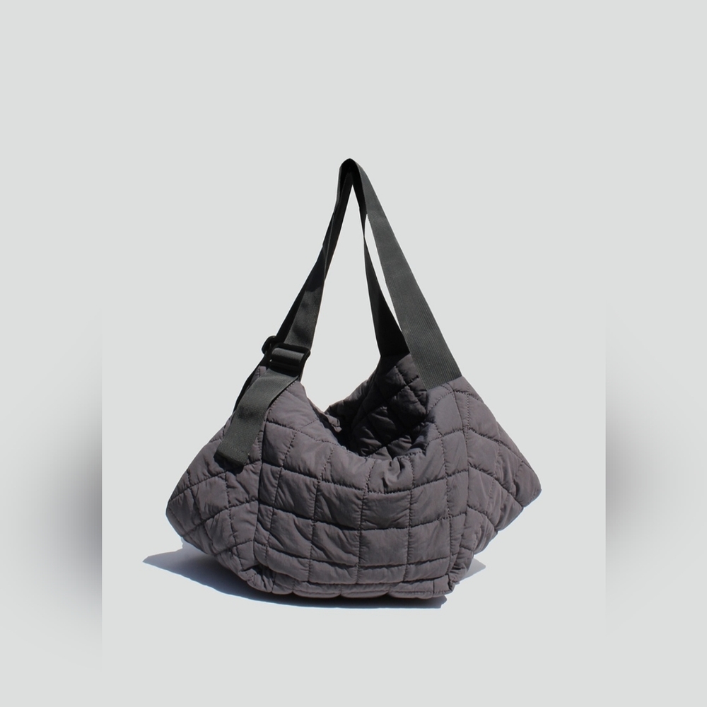 #55845 🚨 SALE FABULOUS BOHO CHIC TRENDY COZY DAY QUILTED PUFFER TOTE BAG